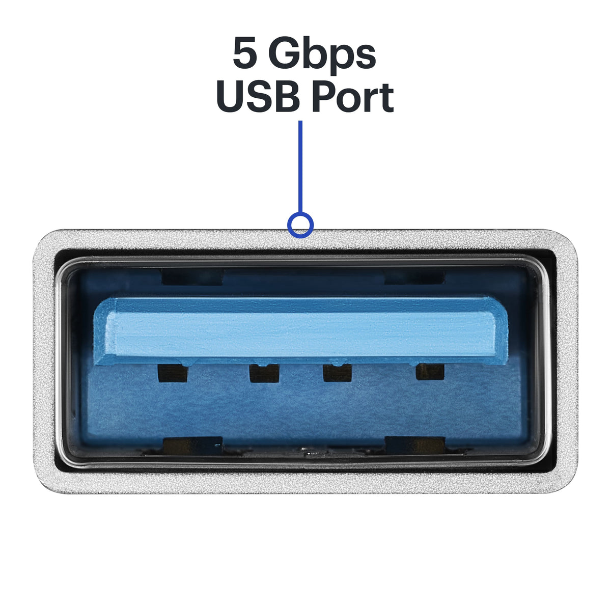 Best Buy essentials™ - Female USB to Male USB-C Adapter (2-Pack) - Silver