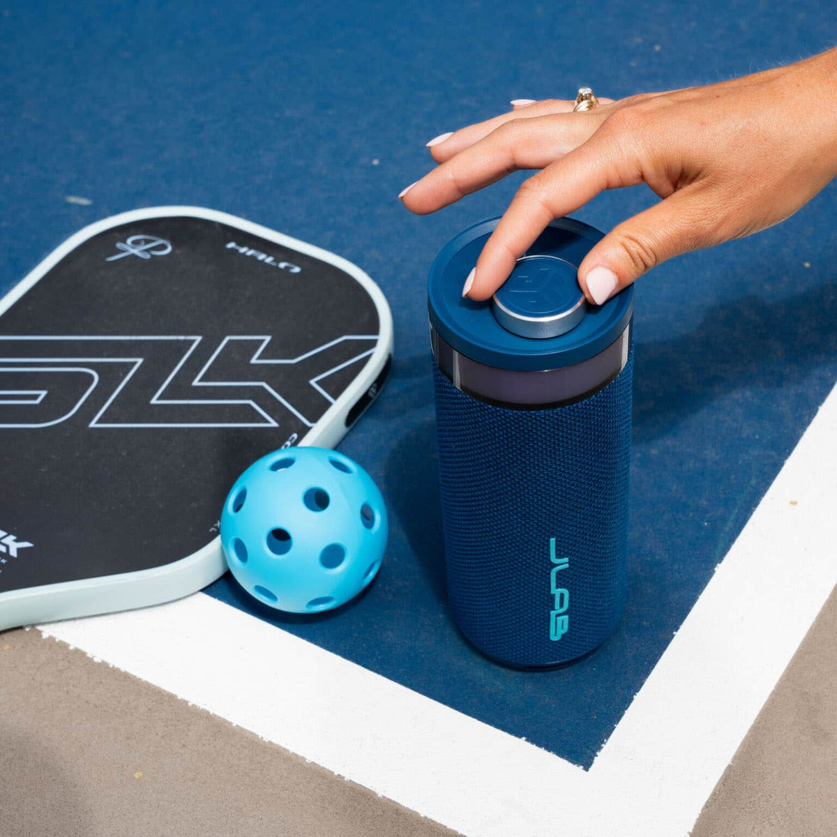 JLab - Go Party Speaker Bluetooth Speaker with RGB Lighting - Navy