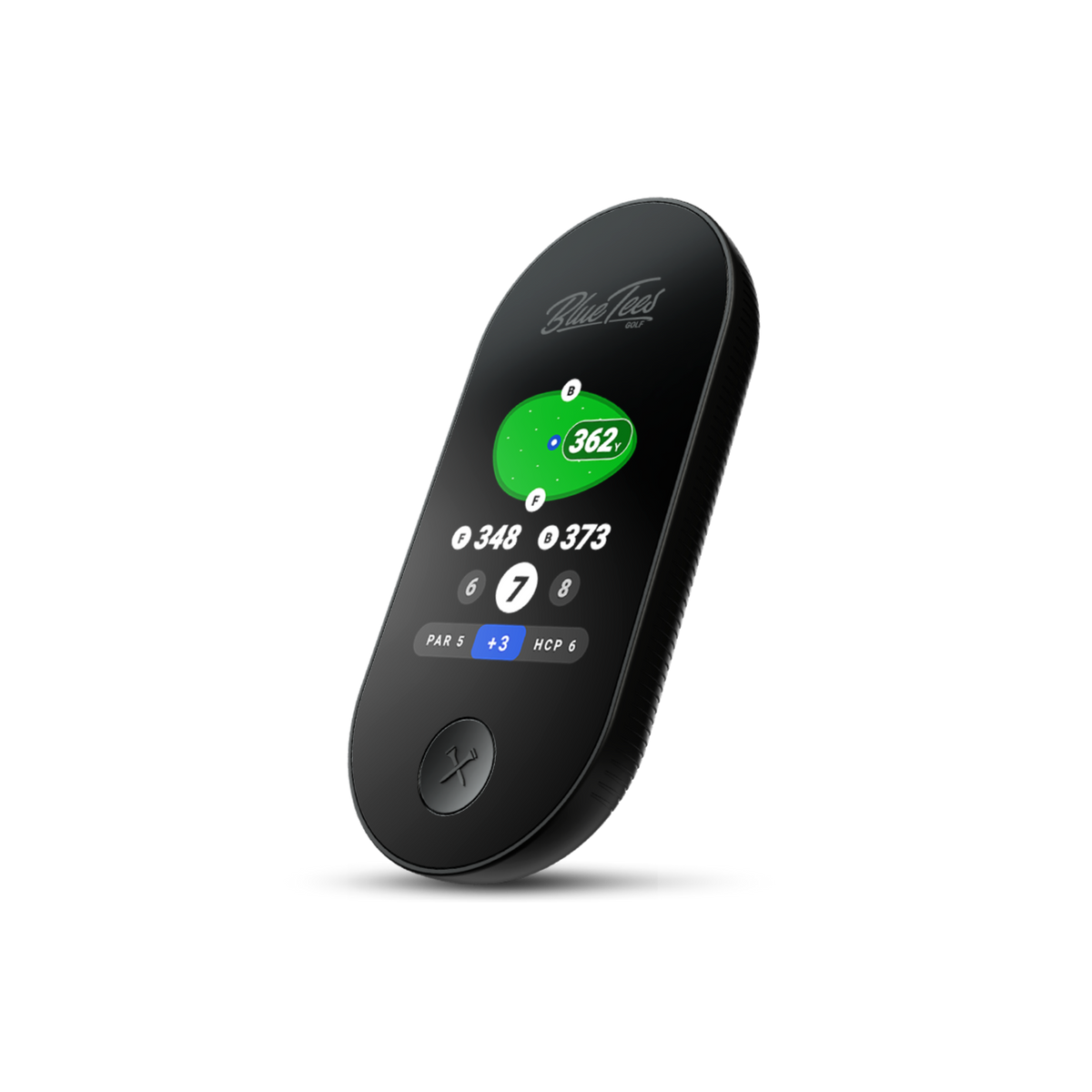 Blue Tees - Handheld Ringer Magnetic Golf GPS with Touchscreen, 40,000+ Courses, Water Resistant & 10+ Hr Battery - Black