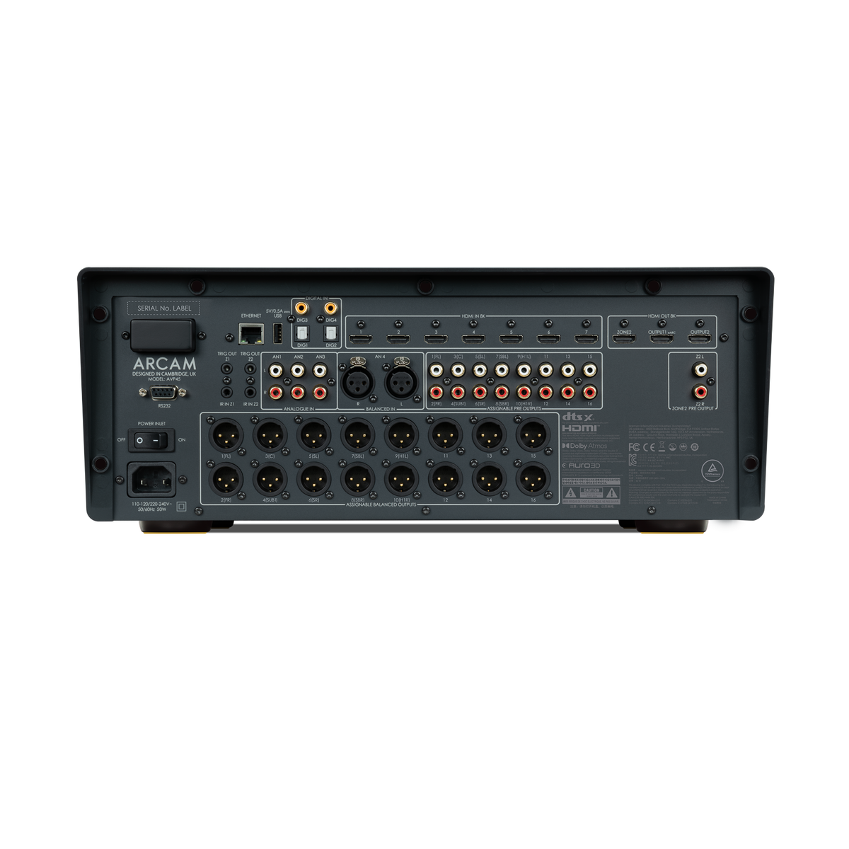 Arcam - AVP45 20-ch. AV Processor - Black