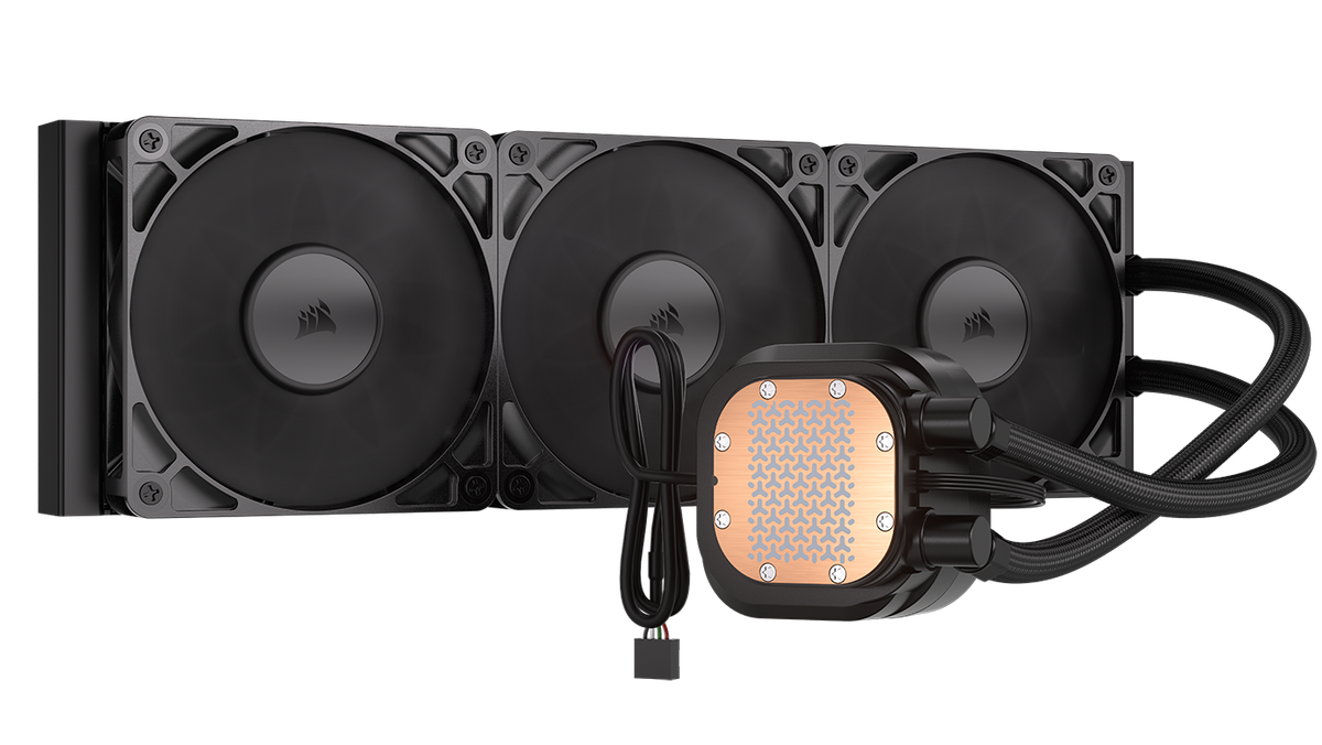 CORSAIR - NAUTILUS 360 RS LCD Liquid CPU Cooler - Black