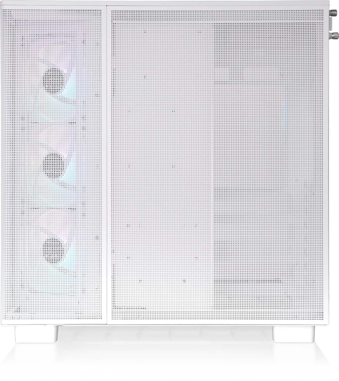 Thermaltake - View 380 XL TG ARGB Dual-Chamber Chassis with Hidden-Connector Motherboard Support ATX Mid Tower PC Case - Snow