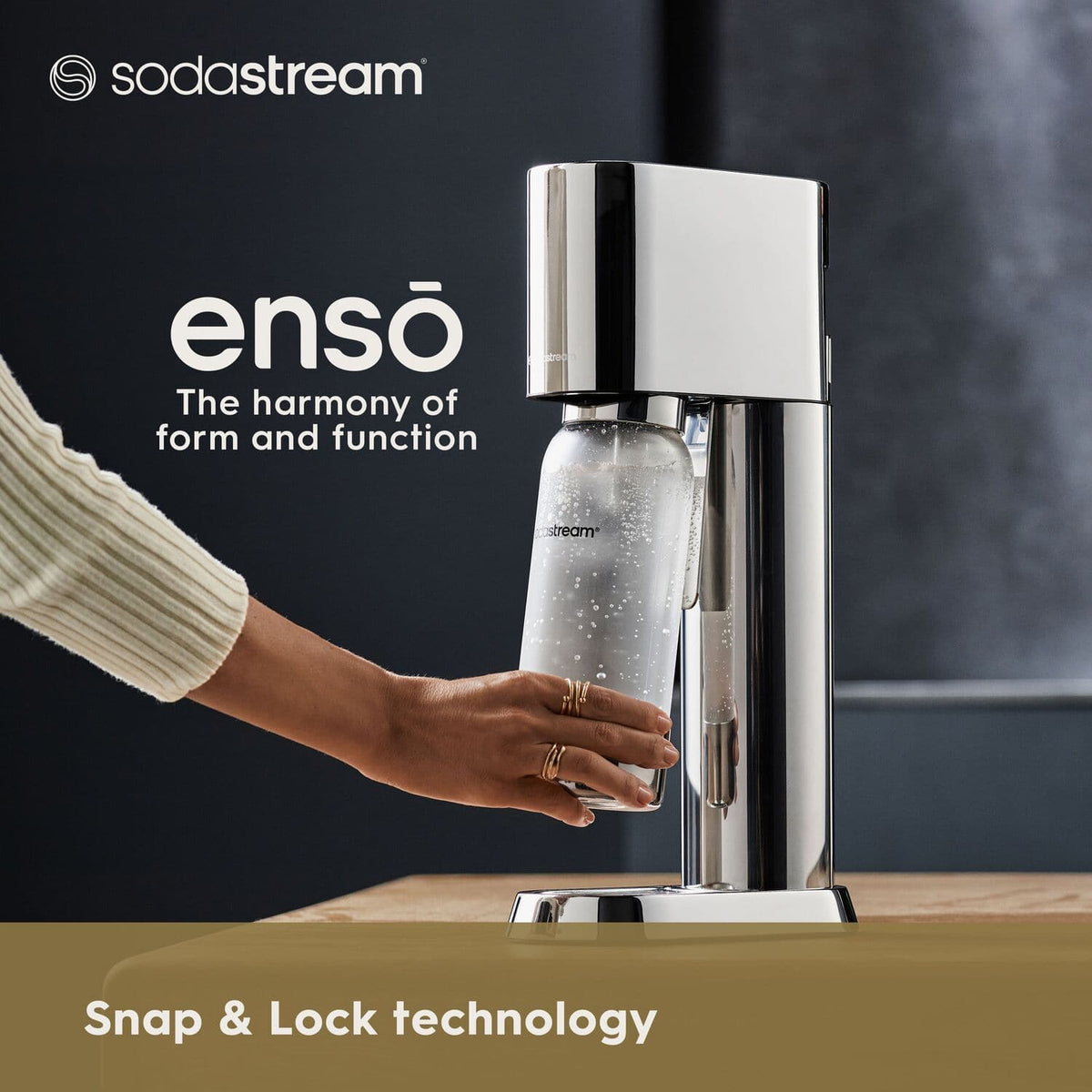 SodaStream - Enso Sparkling Water Maker Starter Kit - Silver