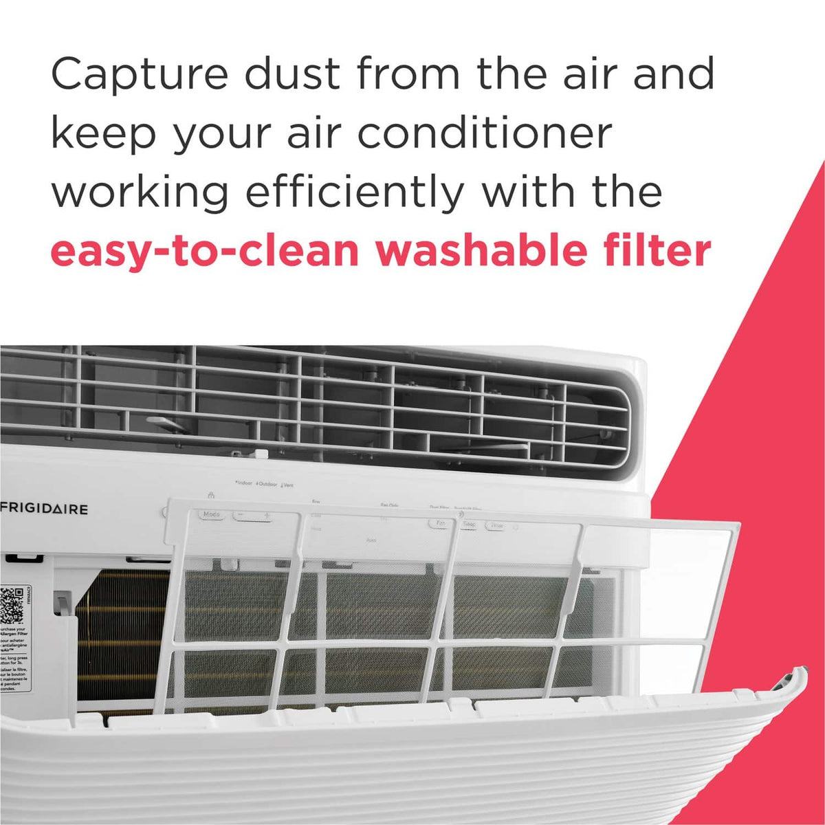 Frigidaire - 12,000 BTU 550 Sq. Ft. Window Air Conditioner with 11,000 BTU Supplemental Heat Function - White