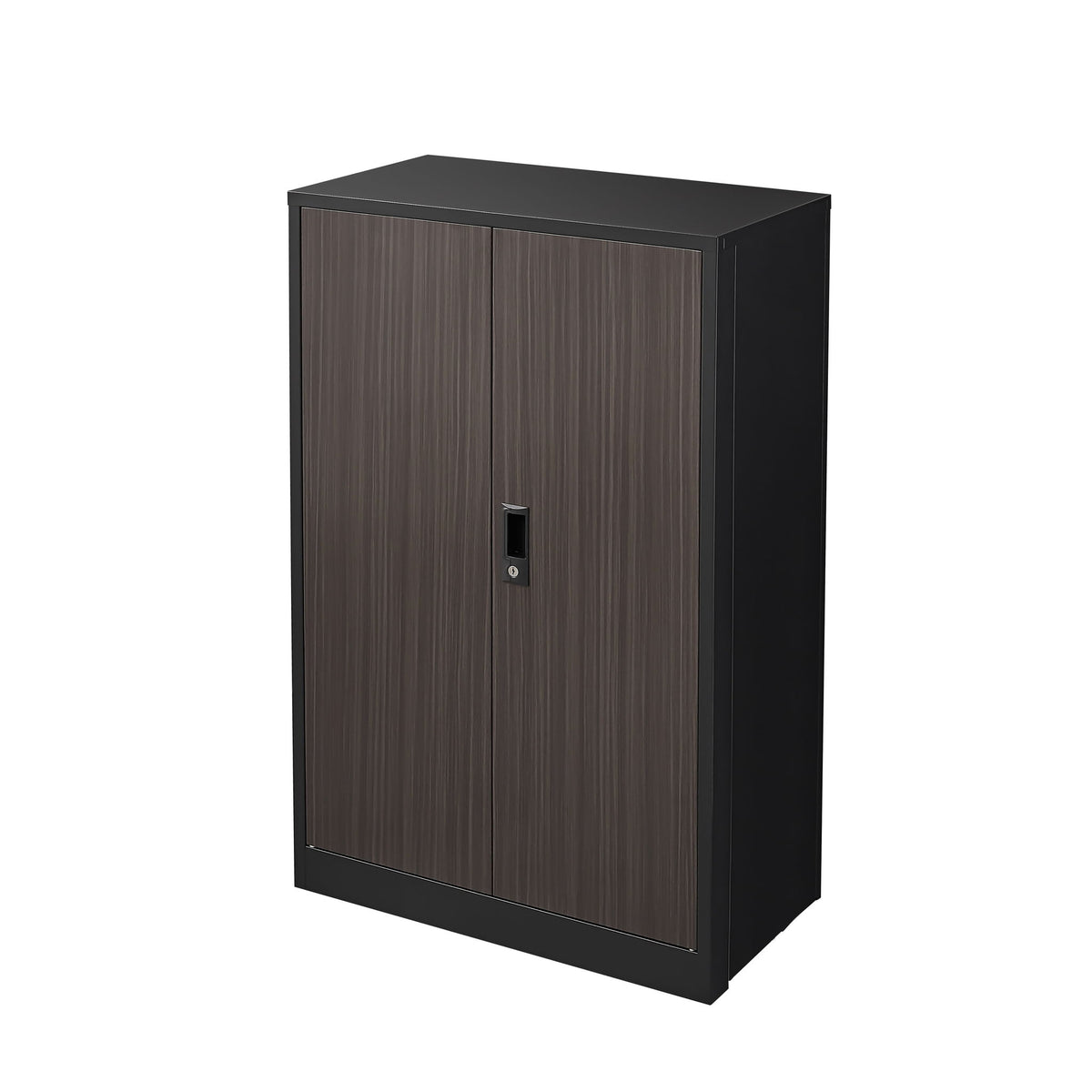 Armario metálico de almacenamiento con puertas con cerradura y estante ajustable, archivador plegable, armario taquilla plegable para almacenamiento para oficina en casa, escuela, garaje