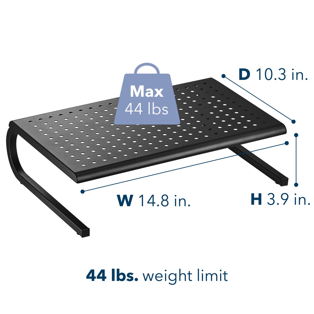 Insignia™ - Monitor Riser - Black