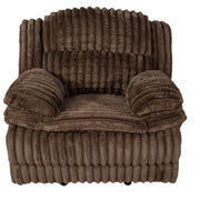 Sillón reclinable de movimiento manual contemporáneo con reposabrazos acolchados y función de balanceo suave