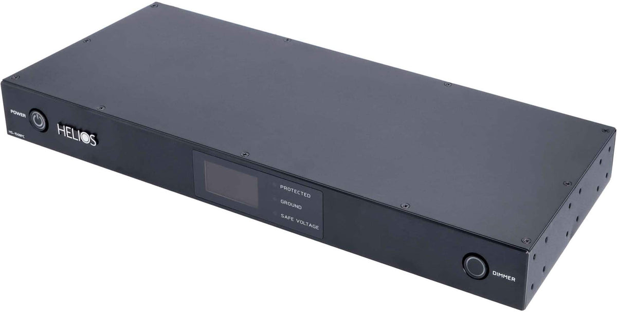 Ethereal - HELIOS 8-Outlet Unlimited Joules Surge Protector - Black Brushed Aluminum