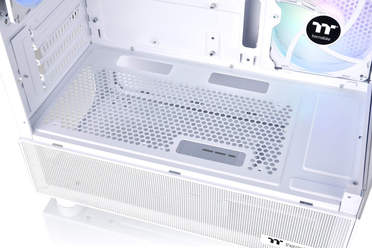 Thermaltake - View 170 TG ARGB  Micro-ATX Mid-Tower PC Case - Snow