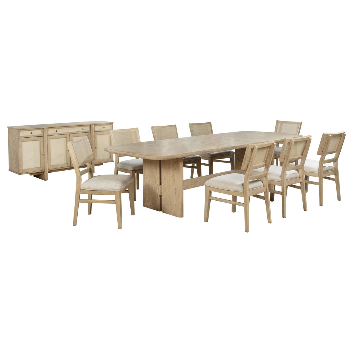 Kimpton - Juego de mesa de comedor rectangular