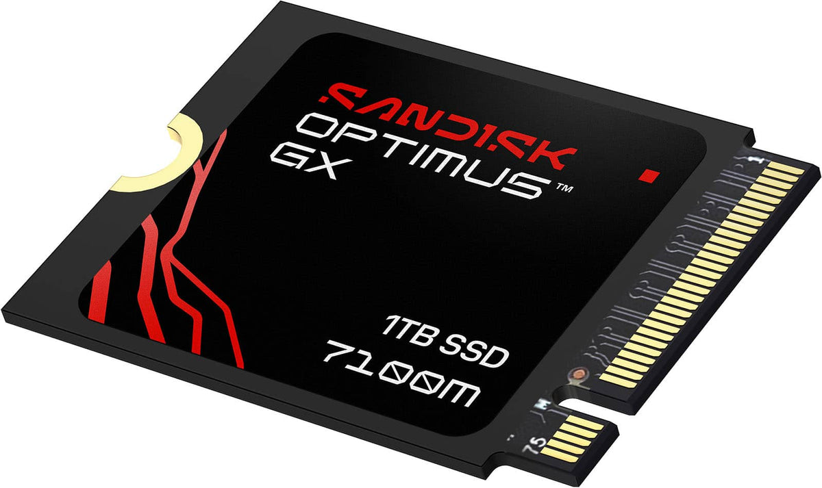 SANDISK - 1TB Optimus GX 7100M PCIe 4.0 x4 M.2 2230 NVMe SSD