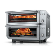 Ninja - Double Oven Pro Smart XL Countertop Oven & Air Fryer - Stainless Steel