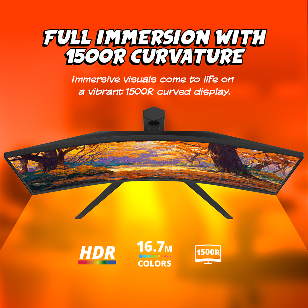 AOC - CU34G4HV 34" VA Panel Curved Gaming Monitor, LED, WQHD (3440x1440), 200Hz, 0.5ms, Freesync - Black