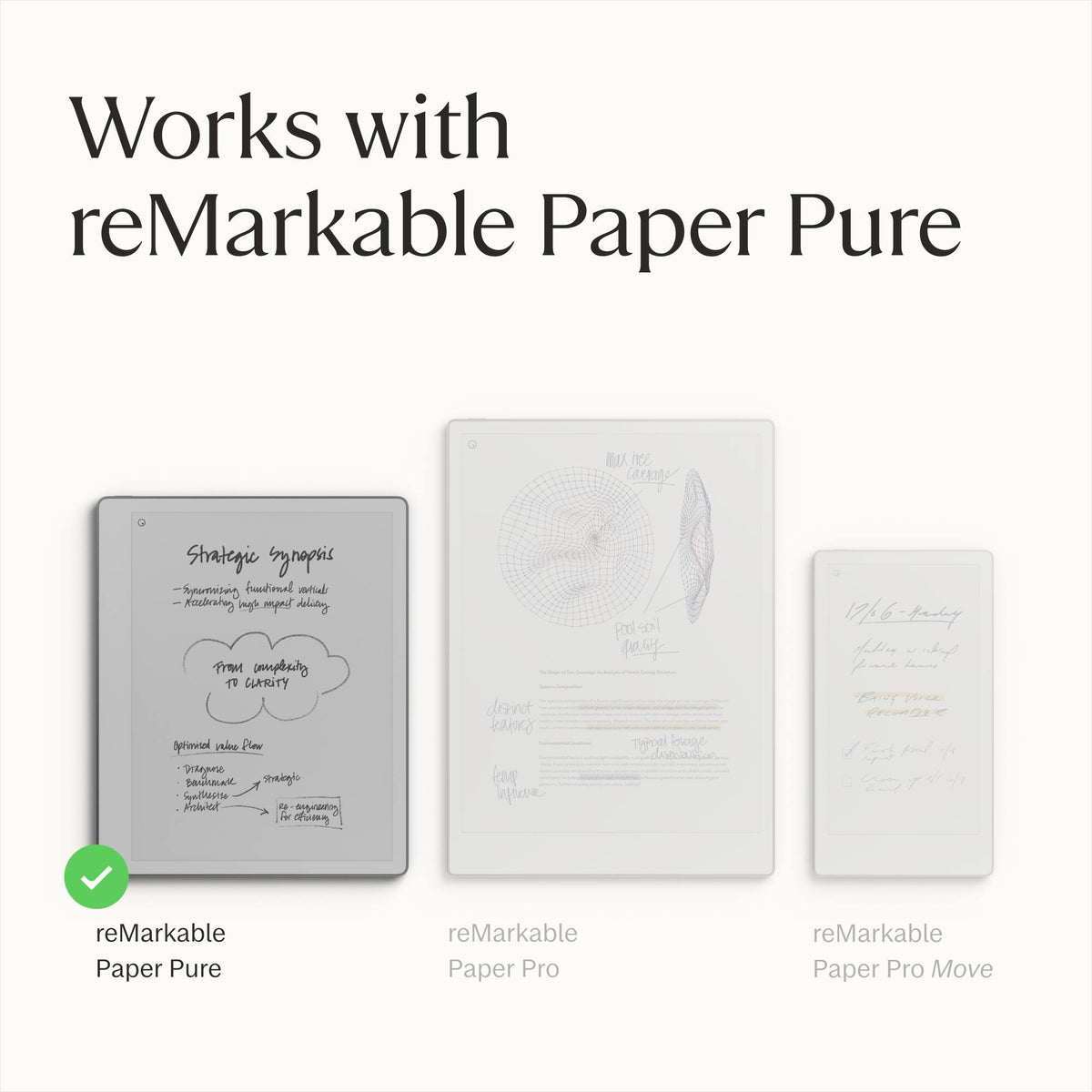 Sleeve Folio for reMarkable Paper Pure - Desert Pink