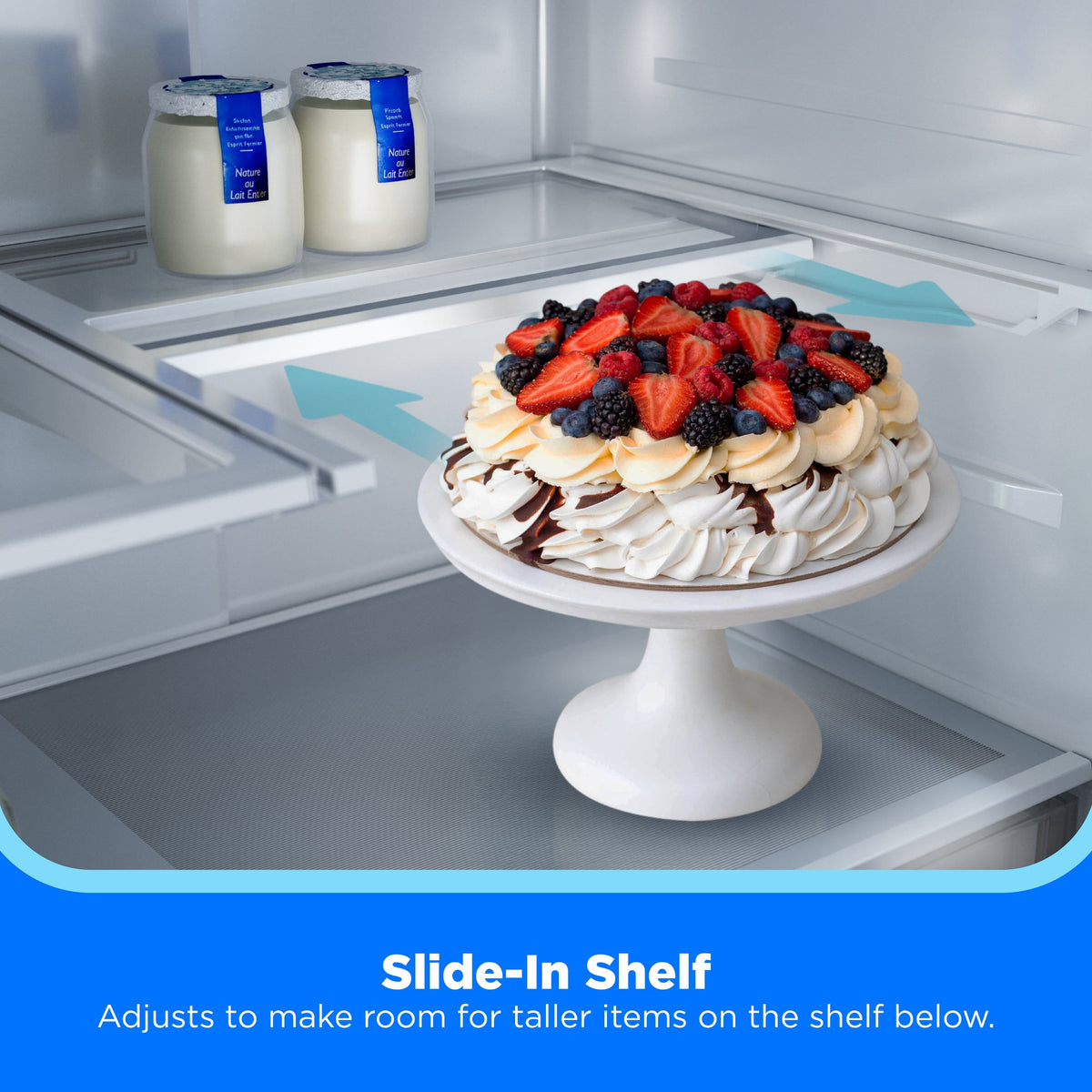 Midea - 32 cu. ft. Standard-Depth PLUS™ French Door Refrigerator + Water2Ways™ + Dual Icemaker + Extra-Large Capacity - Stainless Steel