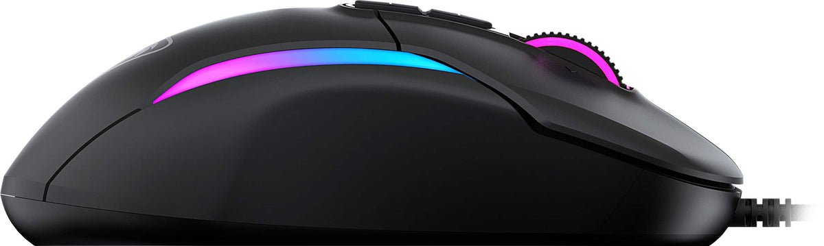 Turtle Beach - Kone II Wired Optical Gaming Mouse with RGB Lighting - Wired - Ash Black