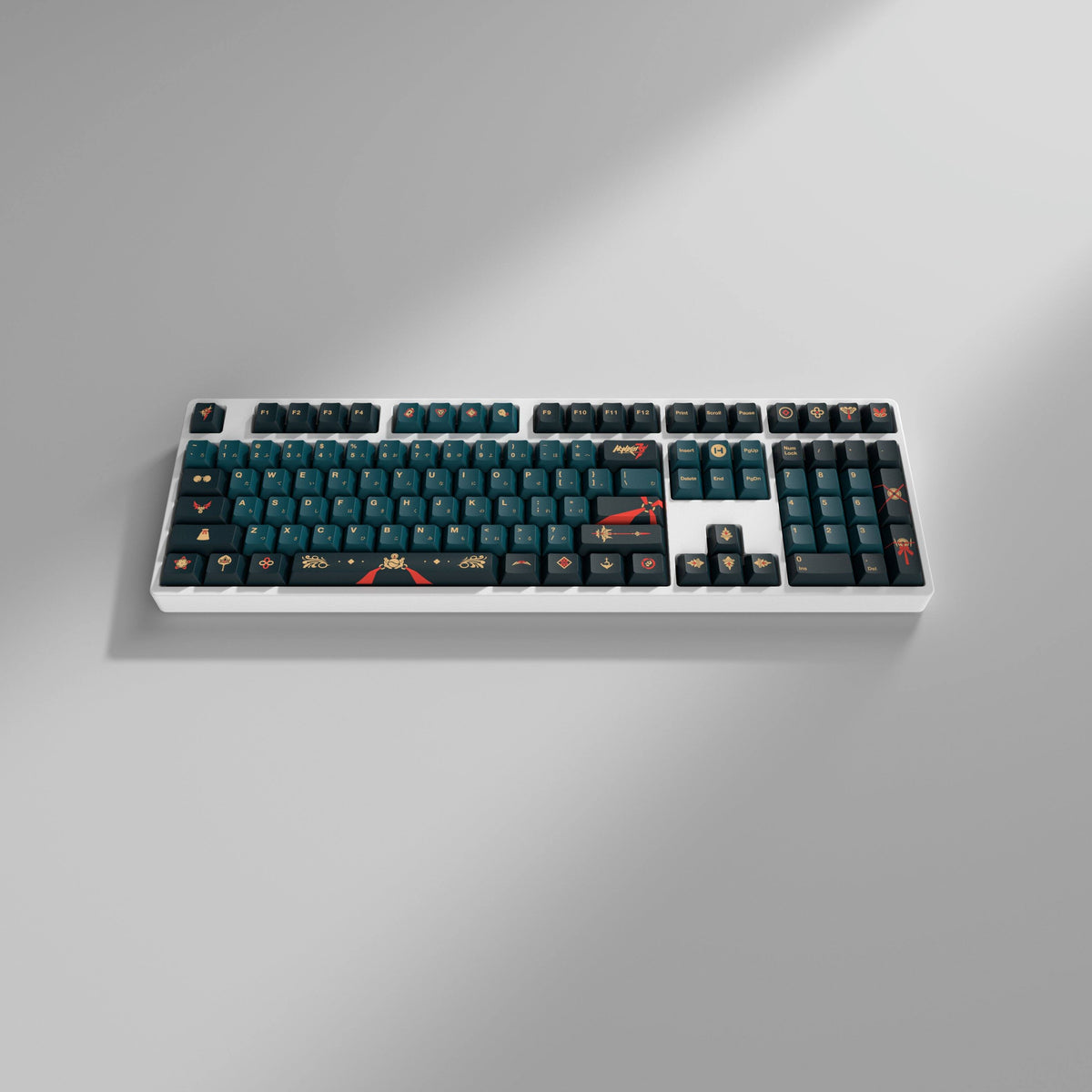 HYTE - Official Songque "Shadowdimmer" Keycap Set and Encased Fortune Desk Pad Bundle - Green
