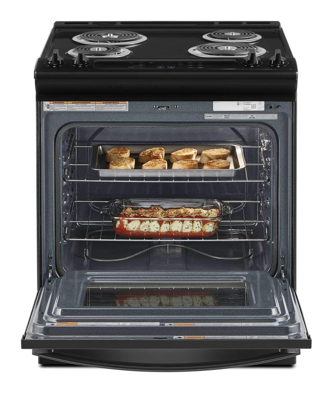 Whirlpool - 30 in. Wide 4 element 4.8 cu. ft. Electric Range - Black