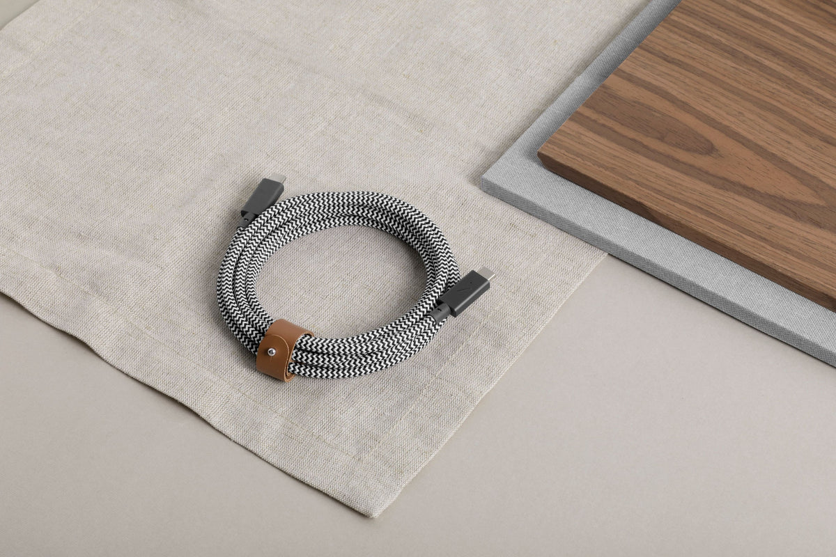 Native Union - BELT CABLE-TYPE-C-C-PRO2.4M 240W - ZEBRA