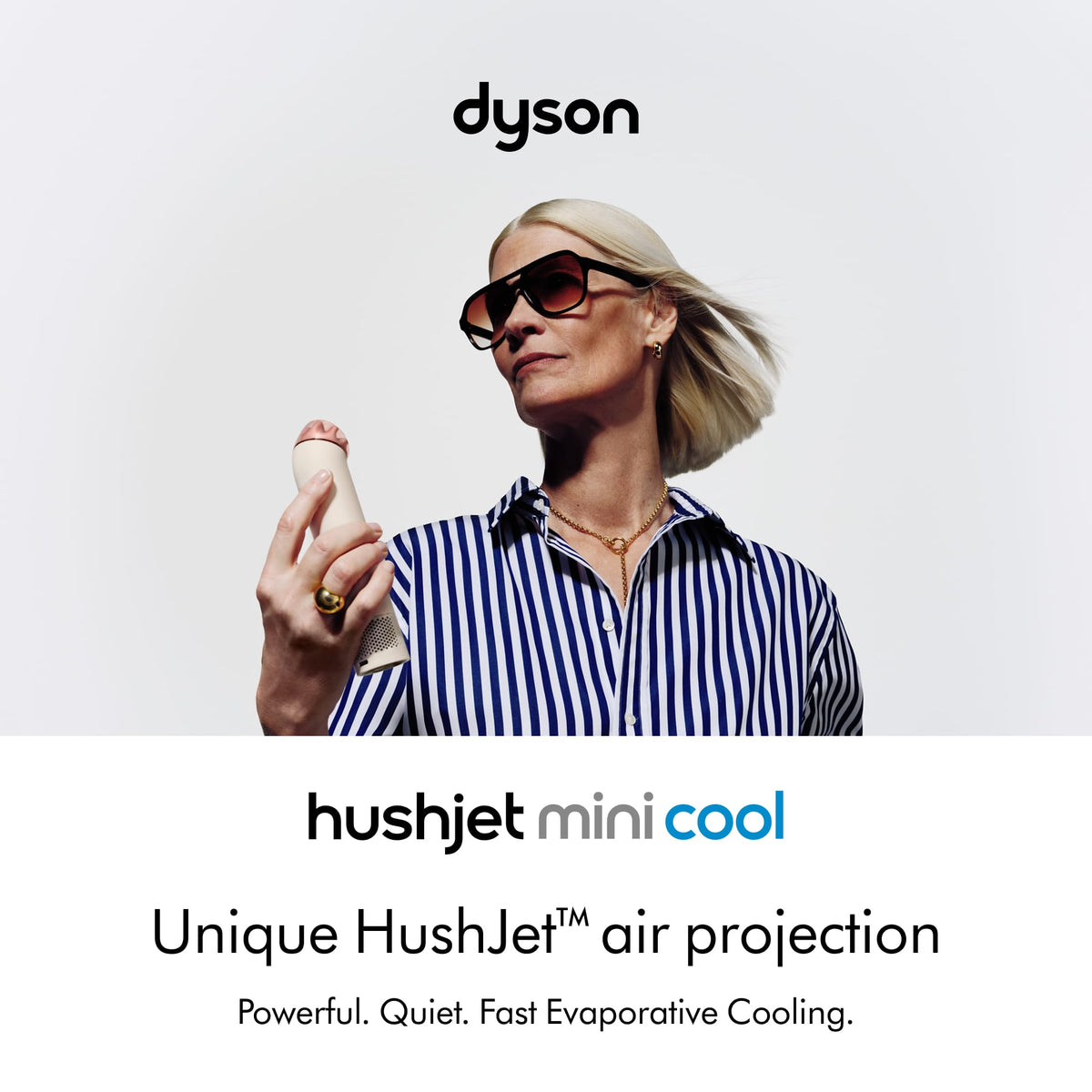 Dyson - HushJet Mini Cool Fan w/ Accessories - Stone / Blush