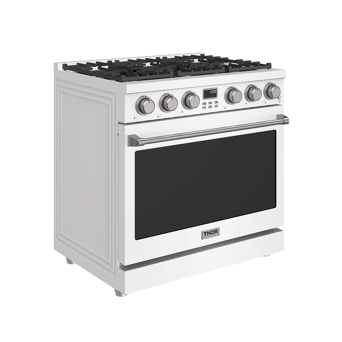 Thor Kitchen - 6.0 Cu. Ft. Freestanding Gas Convection Range - Matte White