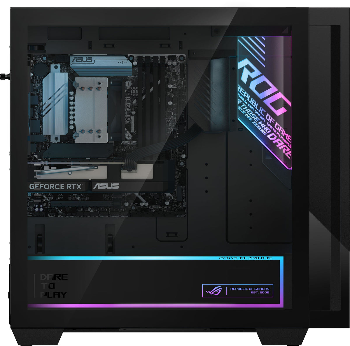 ASUS - ROG G700 Gaming Desktop - Intel Core Ultra 5 225F (2025) - 16GB Memory - NVIDIA GeForce RTX 5060 8GB - 1TB Storage - Black