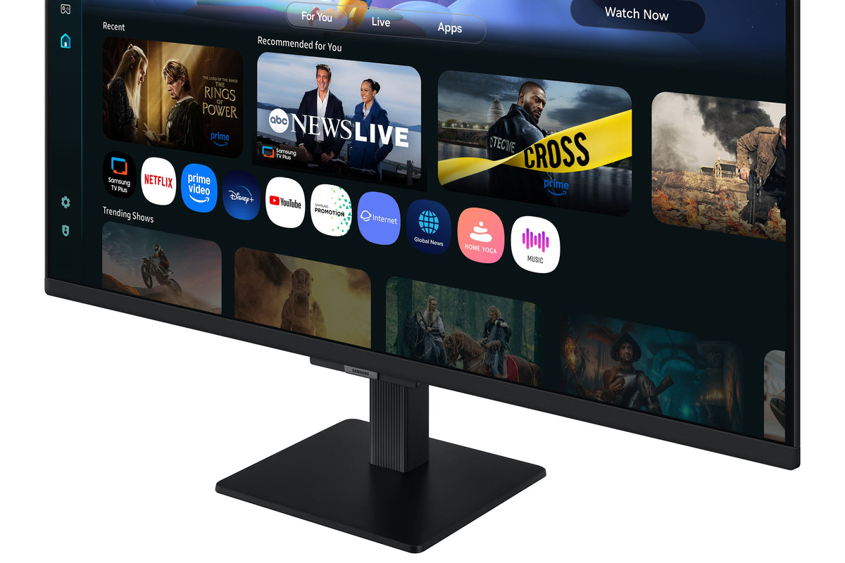 Samsung - 32" M5 (M50F) FHD Smart Monitor with Built-in Speakers - Black