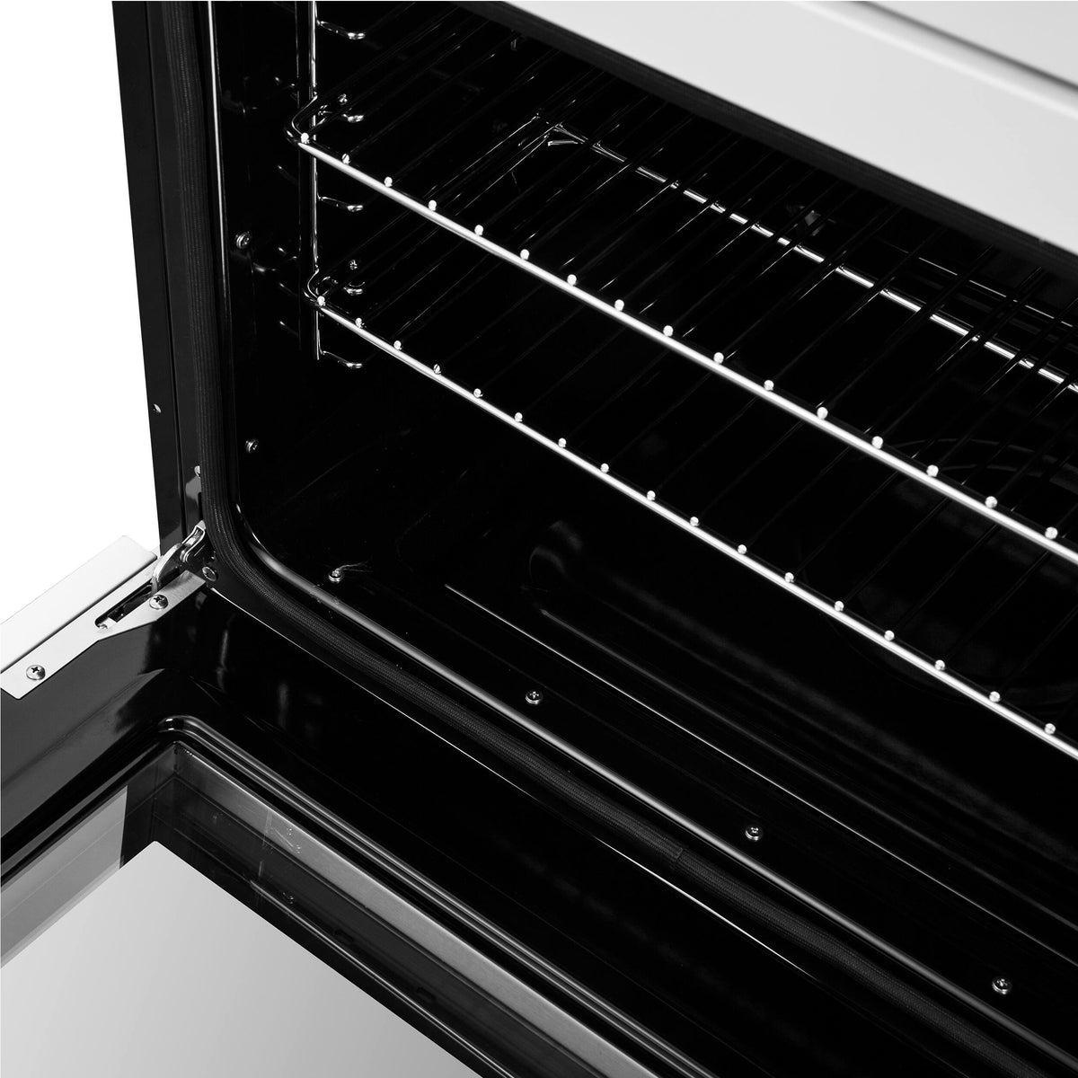 Forno Appliances - Asti 7.36 Cu. Ft. Electric Double Wall Oven with Upper French Doors and Antique Brass Accents - White