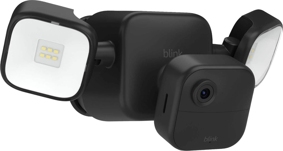 Blink - Outdoor 4 Floodlight Camera - Wireless smart security camera, 700 lumens, two-year battery, Sync Module Core incl - Black