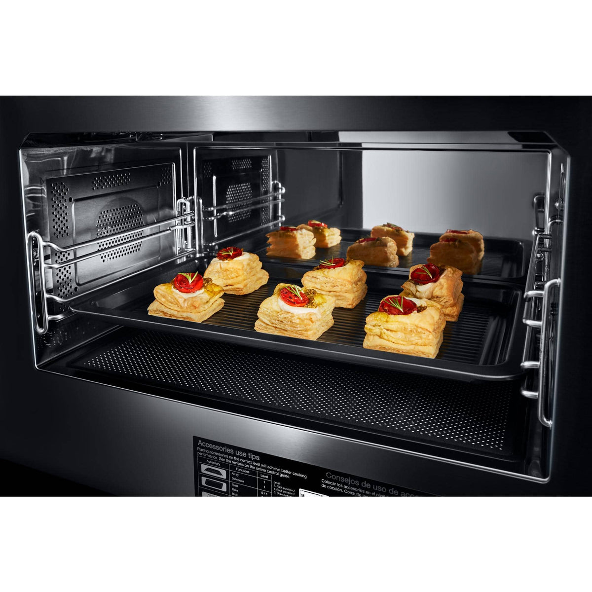 JennAir - RISE 1.1 Cu. Ft. Built-In Microwave with Ary Fry - Stainless Steel