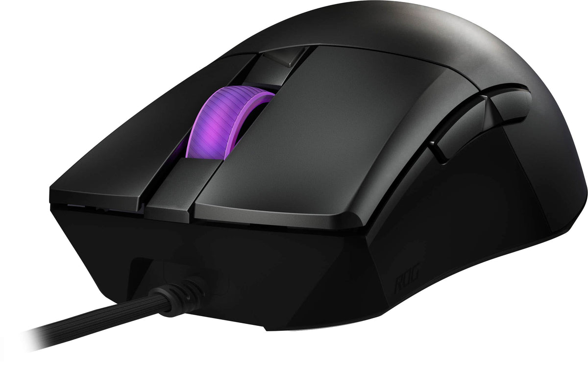 ASUS - ROG Gladius III Core Lightweight Optical Ergonomic Gaming Mouse - Wired - Black
