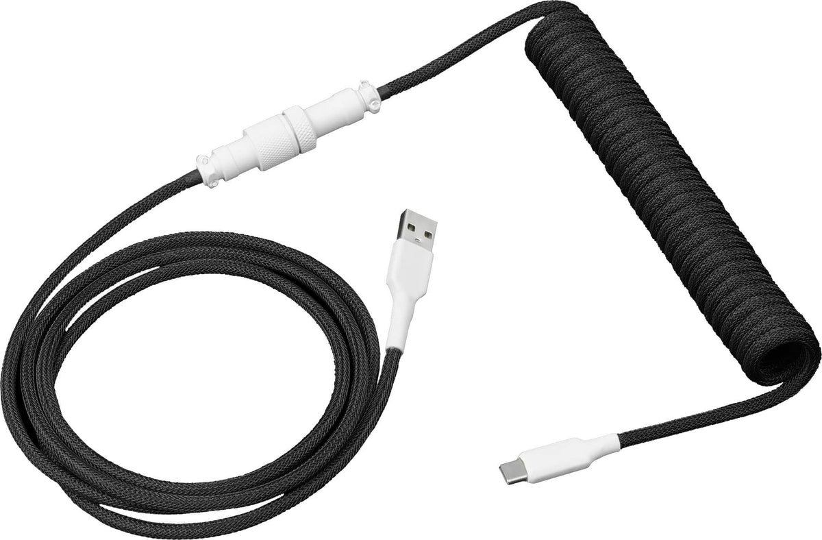 DROP - Coiled 4.5' USB-A to USB-C Keyboard Cable - Black
