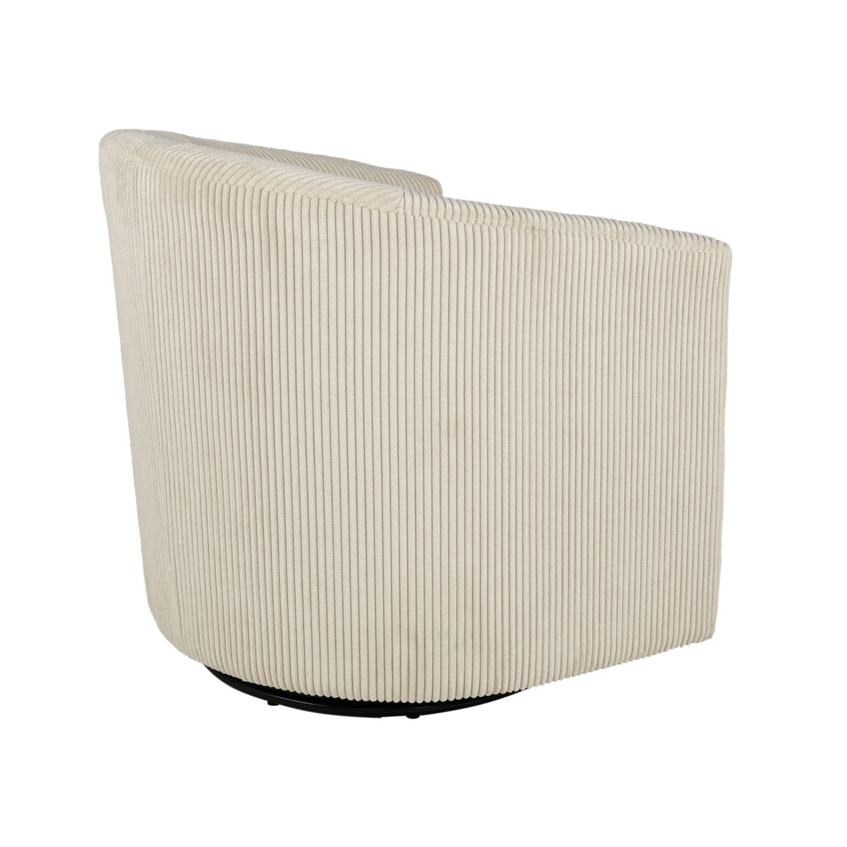 Sillón giratorio con respaldo en U, mueble de sala con cojín mullido