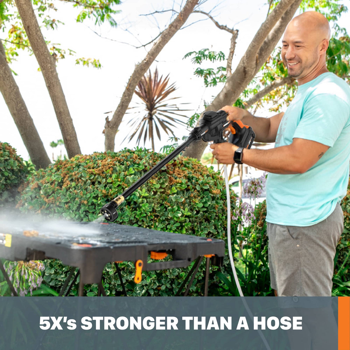 WORX - WG620 20V Power Share Cordless Hydroshot Portable Power Cleaner (4 Ah Battery and Charger Included) - Black
