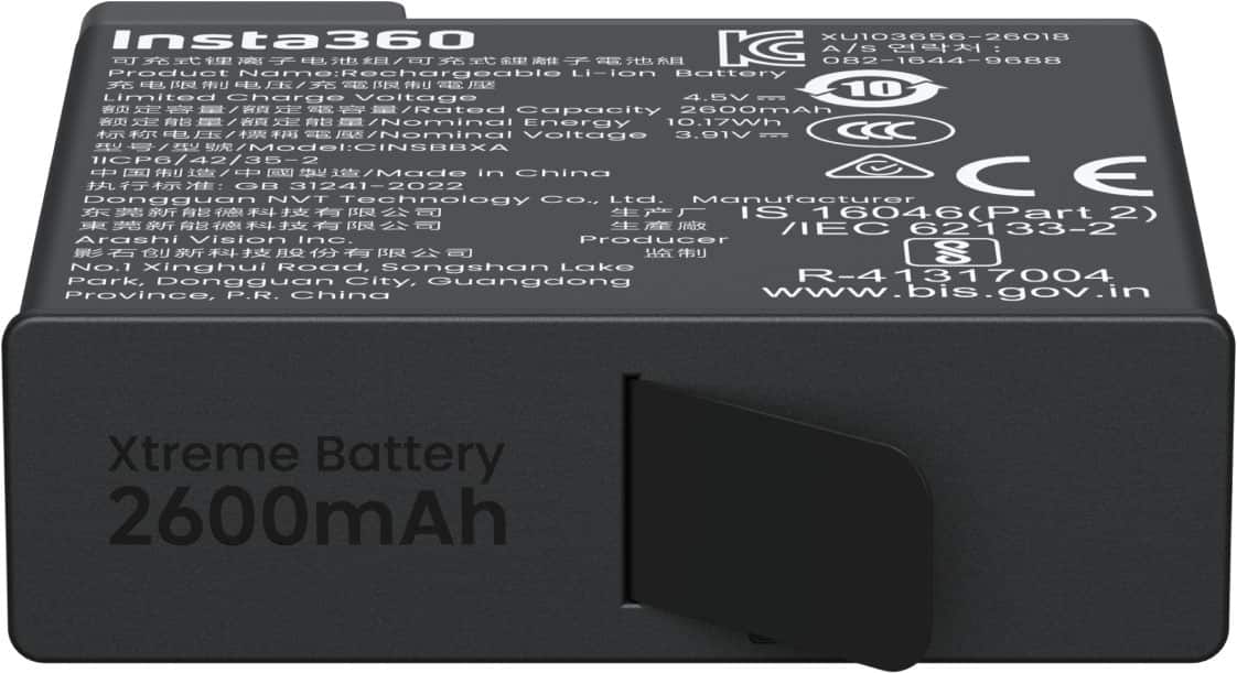 Insta360 - Rechargeable Lithium Polymer Xtreme Battery for X6 Action Camera