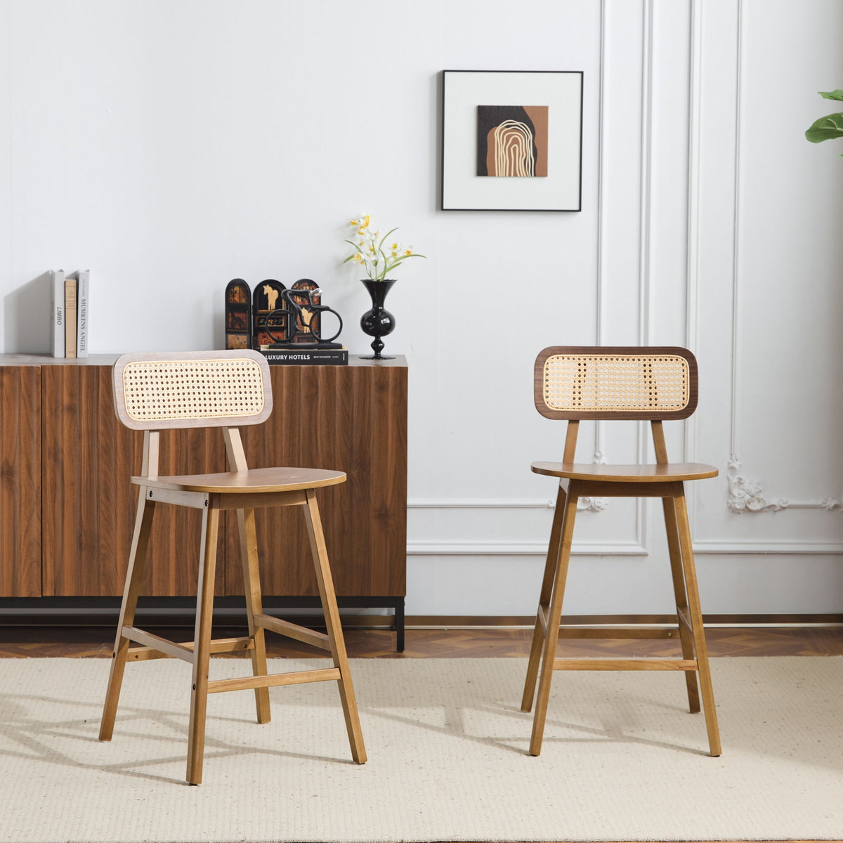 Bari - Indoor Wood Barstool (Set of 2)