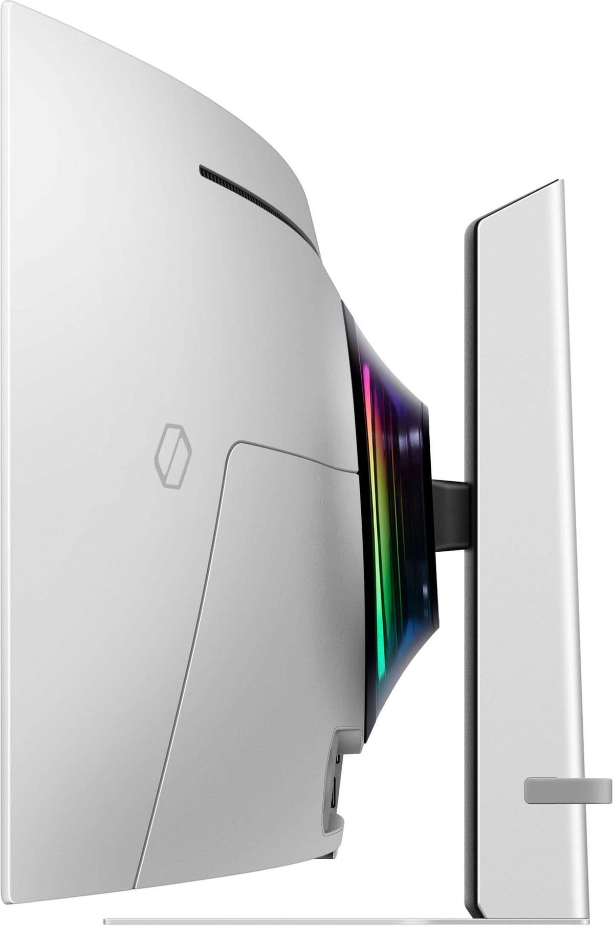 Samsung - 49" Odyssey OLED G9 (G93SD) Dual-QHD 240Hz 0.03ms G-Sync Compatible Curved Glare Free Gaming Monitor - Silver