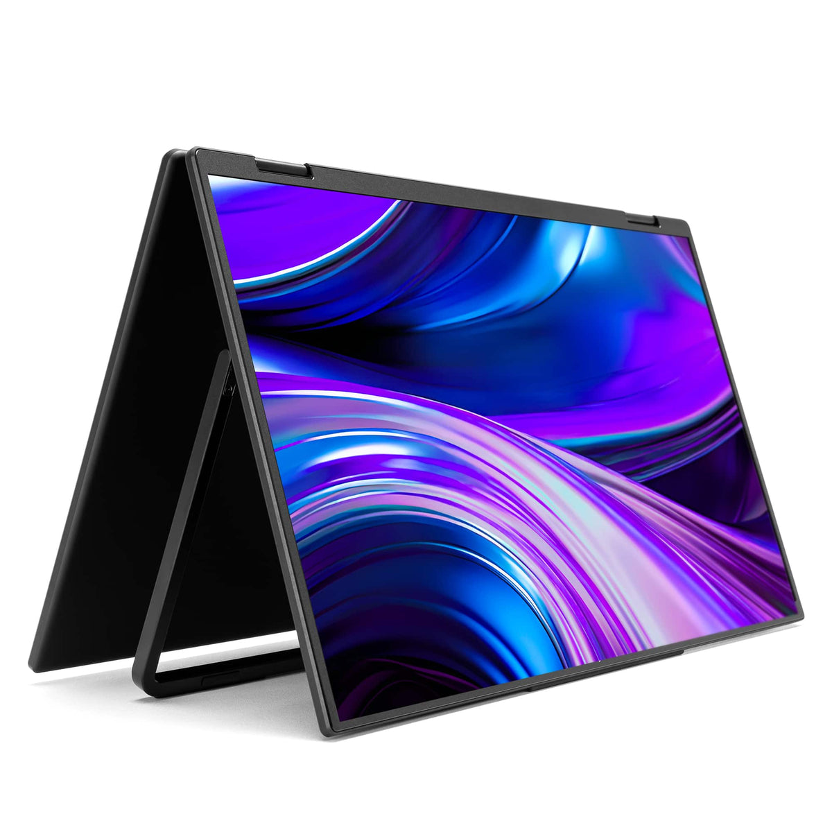 SideTrak - Solo Book 15.6” Stacked Dual Monitor - Black