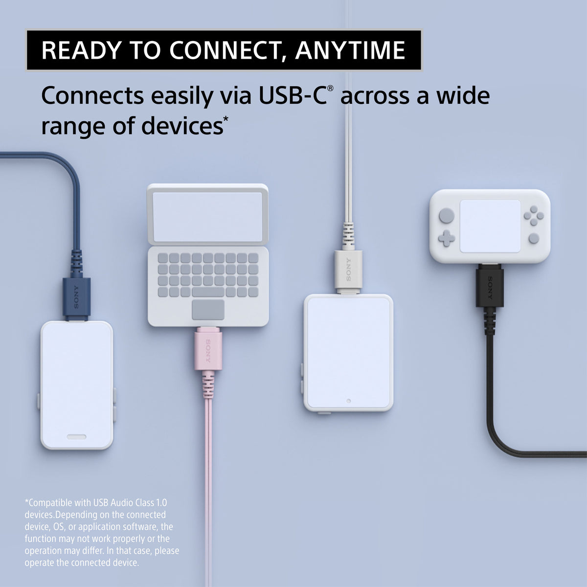 Sony - USB-C Wired In-ear Headphones - Blue