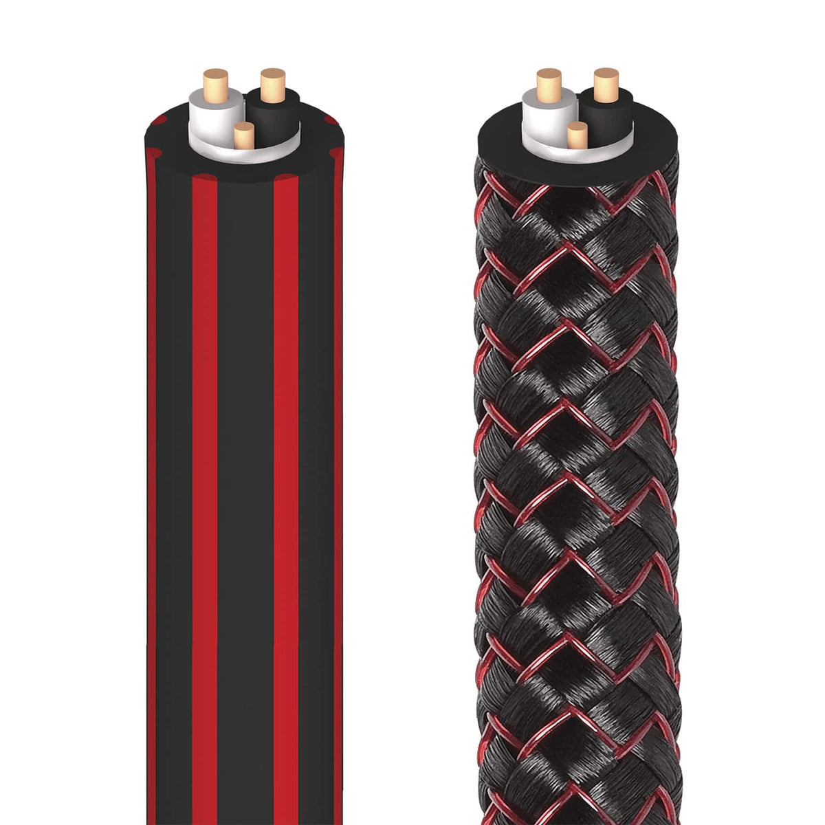 AudioQuest - Red River RCA > RCA 6.6' Analog Audio Interconnect Cable - Red on Black
