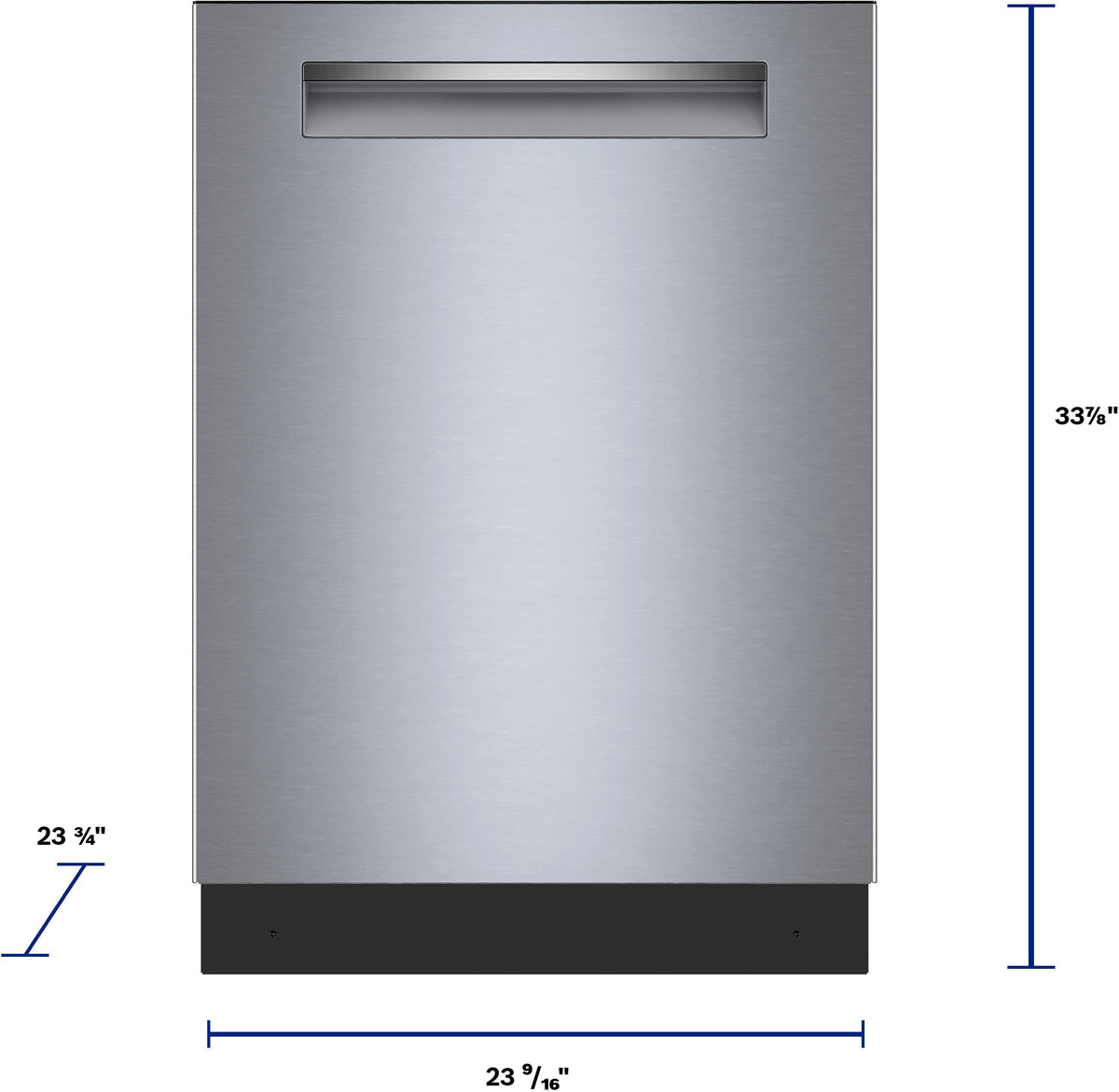 Bosch - 500 Series 24" Top Control Smart Built-In Stainless Steel Tub Dishwasher with 3rd Rack and AutoAir, 44 dBA - Stainless Steel