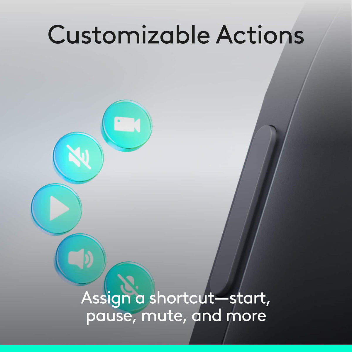 Logitech - Spotlight 2 Wireless Presentation Remote with Haptics, Bluetooth and USB-C - Graphite