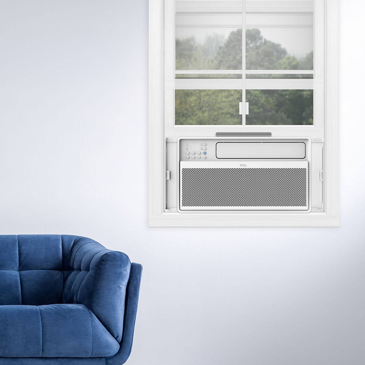 TCL - 550 Sq. Ft. 12,000 BTU Smart Inverter Window Air Conditioner - White