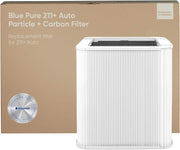 Blueair - Blue Pure 211+ Auto Replacement Filter, AHAM Certified HEPASilent Dual Filtration, Carbon Filter - White