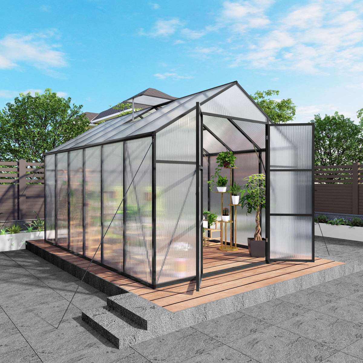 Cabaña para jardín exterior resistente al viento y apta para todas las estaciones Gain Height