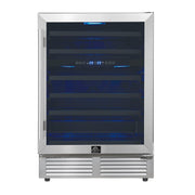 Forno Appliances - Bacchino 51-Bottle Convertible Dual Zone Wine Cooler - Stainless Steel