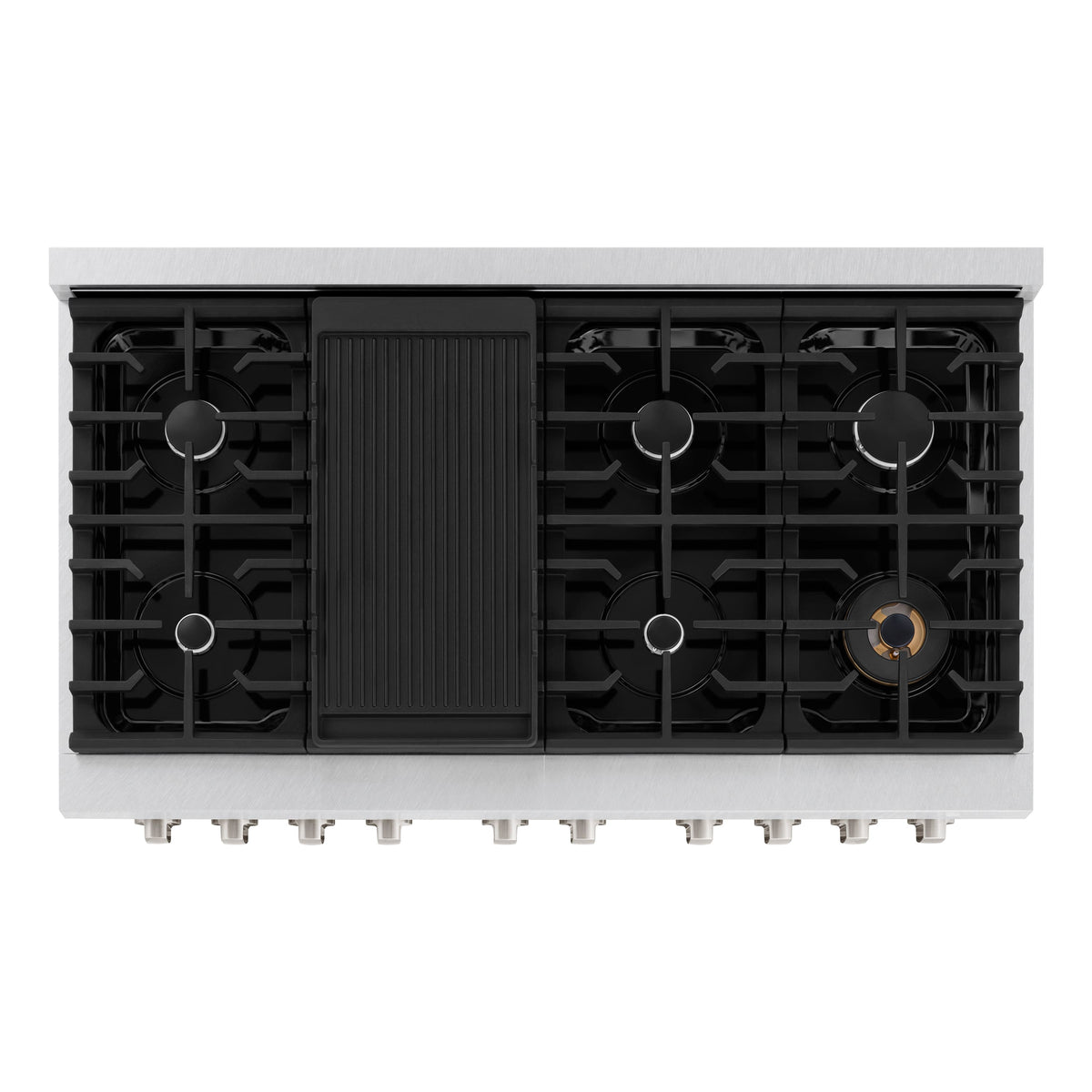 48 in. Wide 8 Burner ZLINE Paramount Double Oven Dual Fuel Range (SDRS-48) - Stainless Steel