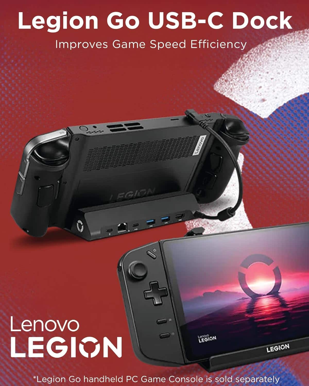 Lenovo - Legion Go Docking Hub - Black