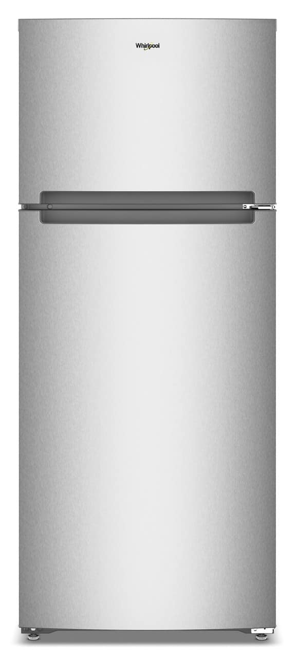 Whirlpool - 28 in. Wide 18.0 cu. ft. Top-Freezer Counter-Depth Refrigerator with Total Coverage Cooling - Fingerprint-Resistant Stainless Finish