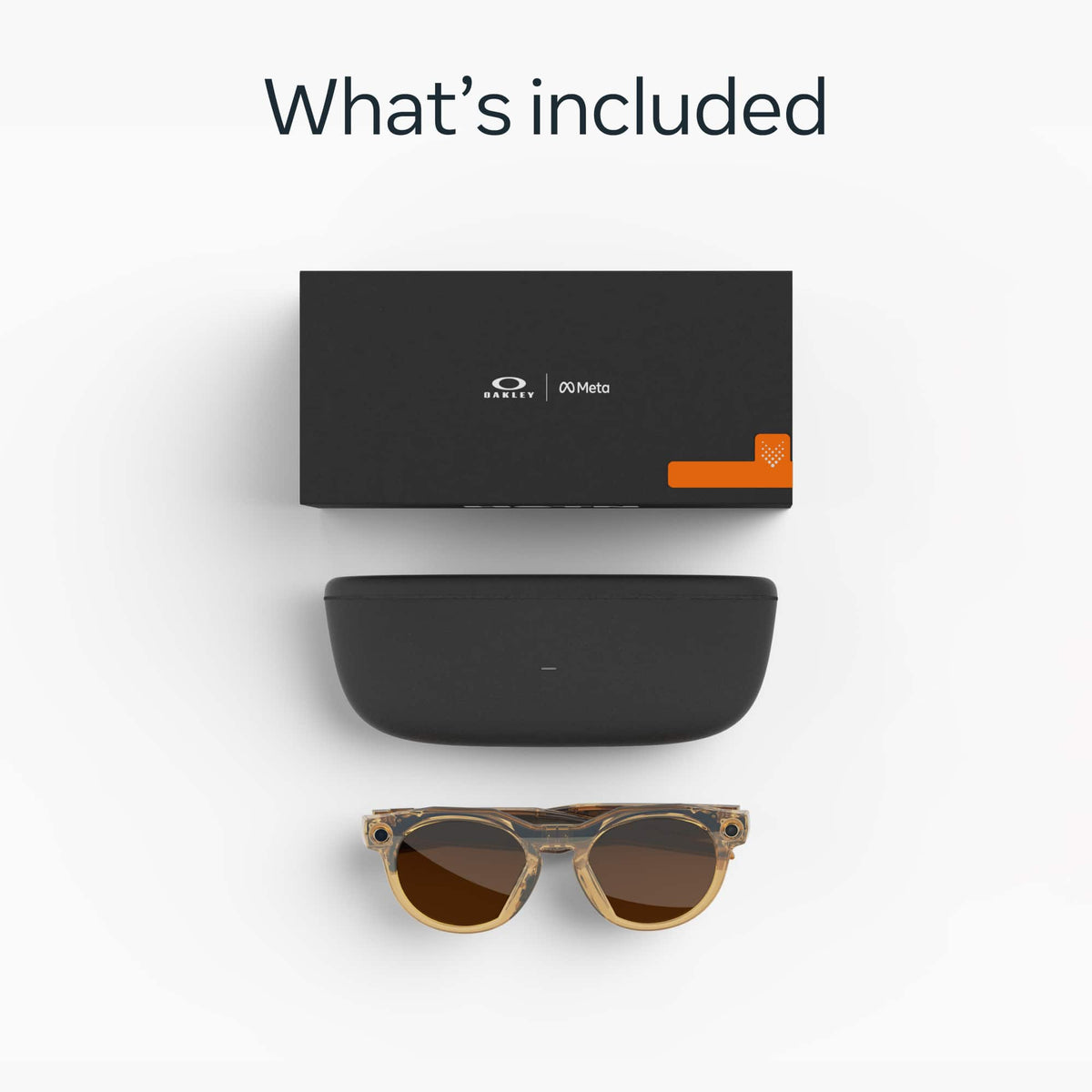 Oakley Meta - HSTN glasses - with Meta AI, Audio, Photo, Video Compatibility - Clear to Brown Transition Lenses - Light Curry